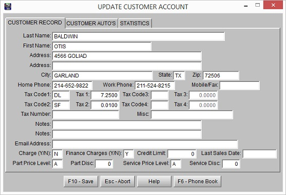 screenshot of Auto Repair Boss